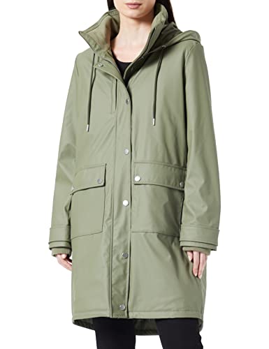 TOM TAILOR Damen Regenmantel Parka 1032473, 10905 - Tree Moss Green, L von TOM TAILOR