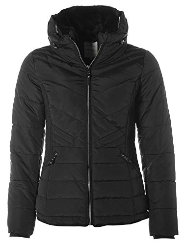 TOM TAILOR Damen Steppjacke Stepp Jacke mit Kapuze (Schwarz, XXL) von TOM TAILOR