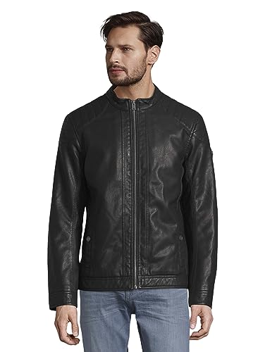 TOM TAILOR Herren Bikerjacke aus Kunstleder von TOM TAILOR