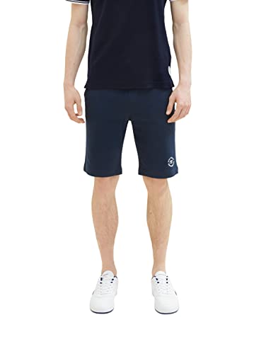 TOM TAILOR Herren 1036329 Bermuda Sweatpants Shorts, 10668 - Sky Captain Blue, XXL von TOM TAILOR