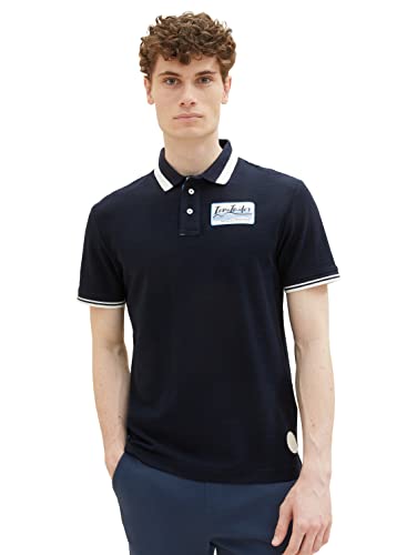 TOM TAILOR Herren 1036340 Poloshirt, 10668 - Sky Captain Blue, M von TOM TAILOR