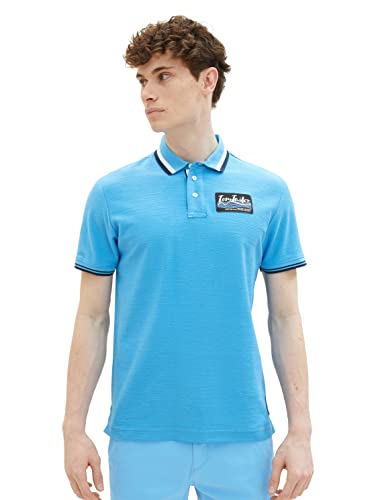 TOM TAILOR Herren 1036340 Poloshirt, 18395 - Rainy Sky Blue, XXL von TOM TAILOR