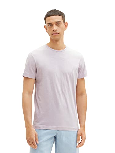 TOM TAILOR Herren 1038664 Basic T-Shirt, 32242-Iris Lilac, XXL von TOM TAILOR