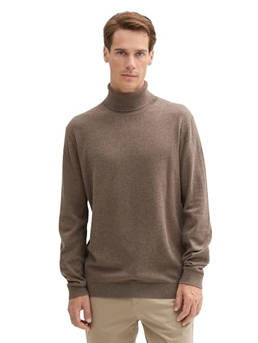 TOM TAILOR Herren 1043267 Basic Rollkragenpullover mit Kaschmir, 36303-Wood Brown Melange, X-Large TOM TAILOR Herren 1043267 Basic Rollkragenpullover mit Kaschmir, 36303-Wood Brown Melange, X-Large von TOM TAILOR