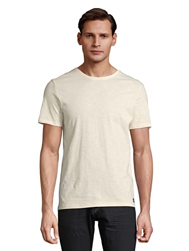 TOM TAILOR Herren Basic T-Shirt 1032151, 28130 - Soft Buttercream, XXL von TOM TAILOR