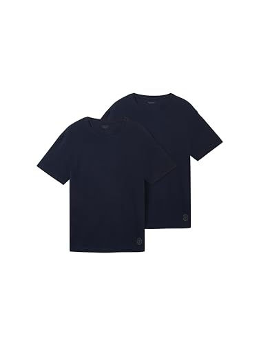 TOM TAILOR Herren Basic T-Shirts im Doppelpack (2-er) von TOM TAILOR