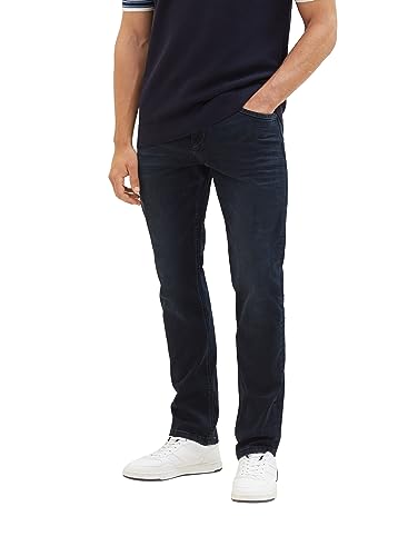 TOM TAILOR Herren 1037638 Josh Regular Slim Jeans mit Stretch, 10170-blue Black Denim, 29/32 von TOM TAILOR