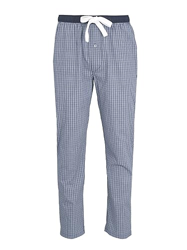 TOM TAILOR Herren Pyjama Hose lang, kariert (54, blau-mittel-karo) von TOM TAILOR