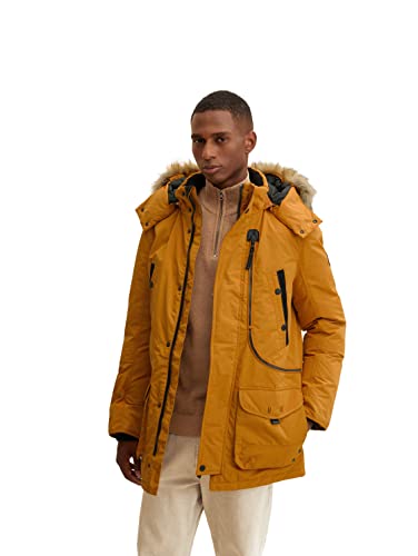 TOM TAILOR Herren Parka mit Kapuze 1034564, 10680 - Flame Brown, M von TOM TAILOR