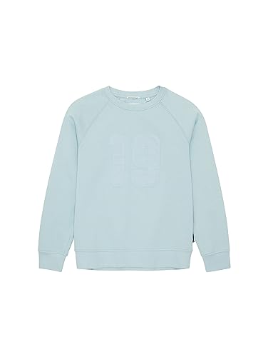 TOM TAILOR Jungen 1037608 Sweatshirt mit Schriftzug, 30463-dusty Mint Blue, 176 von TOM TAILOR