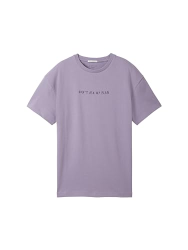 TOM TAILOR Jungen Kinder T-Shirt mit Schriftzug, 34604 - Dusty Purple, 164 von TOM TAILOR