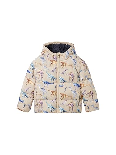 TOM TAILOR Jungen 1042925 Kinder Puffer Winter Parka mit Kapuze & Dinosaurier-Print, 36467-Beige Multicolor Dino, 104/110 TOM TAILOR Jungen 1042925 Kinder Puffer Winter Parka mit Kapuze & Dinosaurier-Print, 36467-Beige Multicolor Dino, 104/110 von TOM TAILOR