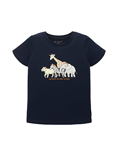 TOM TAILOR Mädchen 1036081 Kinder T-Shirt, 10668 - Sky Captain Blue, 92 von TOM TAILOR