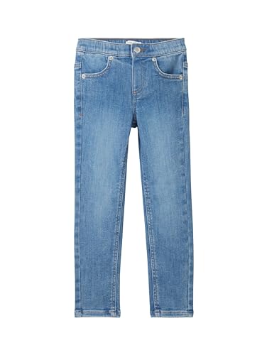 TOM TAILOR Mädchen Kinder Basic Treggings Skinny Jeans, 10119 - Used Mid Stone Blue Denim, 128 von TOM TAILOR