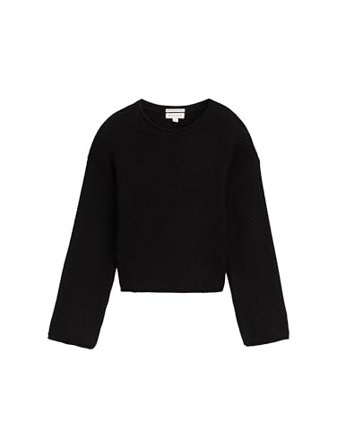 TOM TAILOR Mädchen Kinder Cropped Strickpullover, 36423 - Heavy Black, 164 TOM TAILOR Mädchen Kinder Cropped Strickpullover, 36423 - Heavy Black, 164 von TOM TAILOR