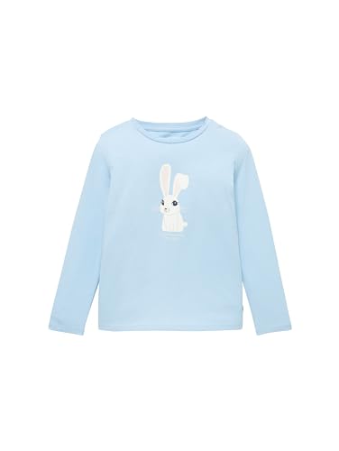 TOM TAILOR Mädchen Kinder Langarmshirt mit Print , fresh soft blue, 104/110 von TOM TAILOR