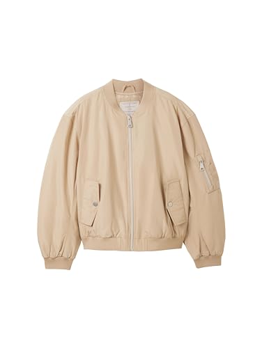 TOM TAILOR Mädchen Kinder Oversized Fit Basic Bomberjacke, 22201 - Cream Toffee, 128 TOM TAILOR Mädchen Kinder Oversized Fit Basic Bomberjacke, 22201 - Cream Toffee, 128 von TOM TAILOR