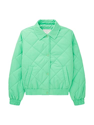 TOM TAILOR Mädchen Kinder Steppjacke mit Kent-Kragen 1035710, Grün, 140 von TOM TAILOR