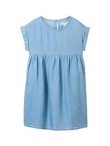 TOM TAILOR Mädchen Kinder Tencel Jeanskleid , light stone bright blue denim, 104/110 von TOM TAILOR