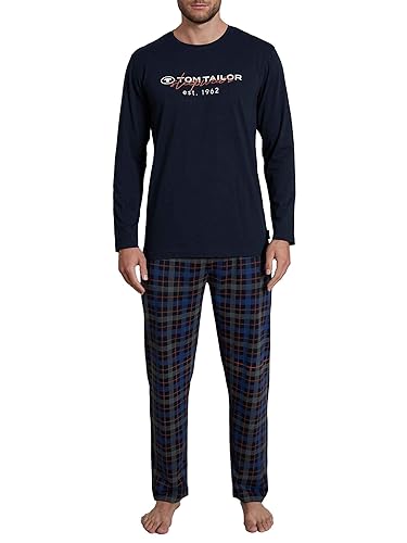 TOM TAILOR Pure Cotton Nightwear Pyjama, lang Herren von TOM TAILOR