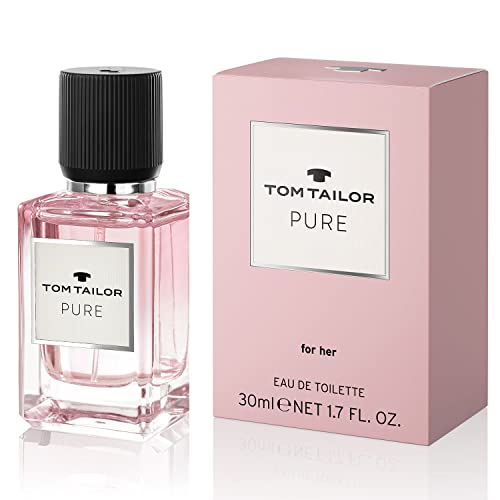 Tom Tailor Parfüm Damen PURE for her 30ml I sinnliches Eau de Parfum Damen für jedes Alter I Damen Parfüm I feminine Kombination aus Rose, Jasmin & Vanille I floral, belebend & authentisch von TOM TAILOR