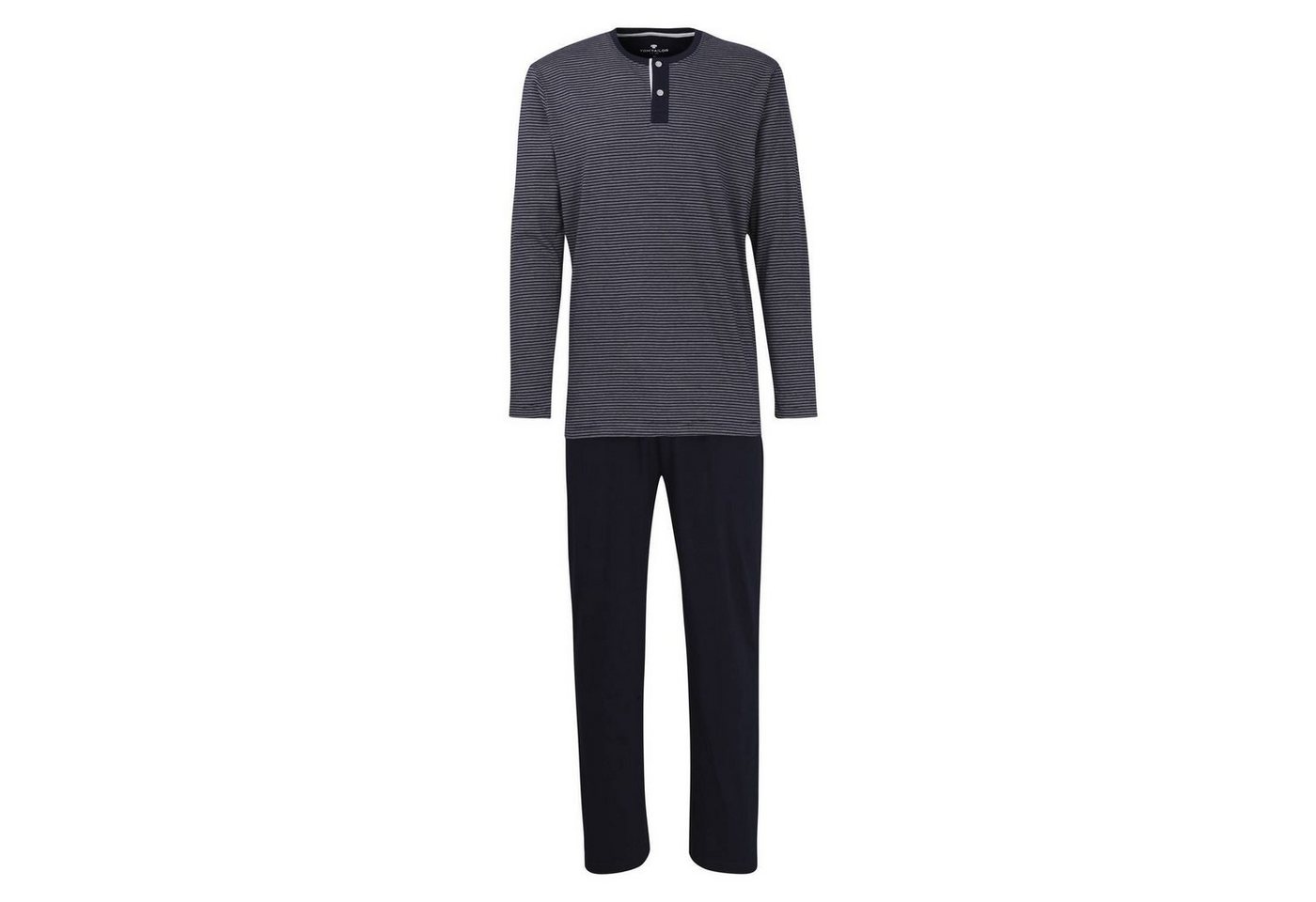 TOM TAILOR Pyjama Herren Schlafanzug 2-tlg. Set - Pyjama, lang von TOM TAILOR