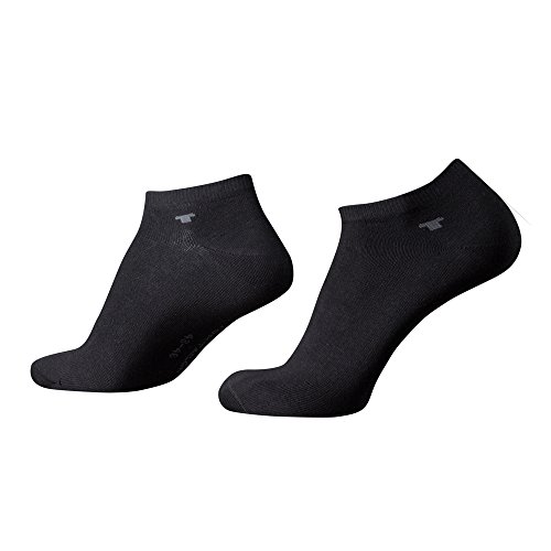 TOM TAILOR Sneaker Socken schwarz 43-46 8er Pack - Unisex Füßlinge Herren & Damen Größe 43/46 im Mehrpack - Sportsocken Set für Männer und Frauen - Baumwoll Strümpfe für Sport und Freizeit - 8 Paar von TOM TAILOR