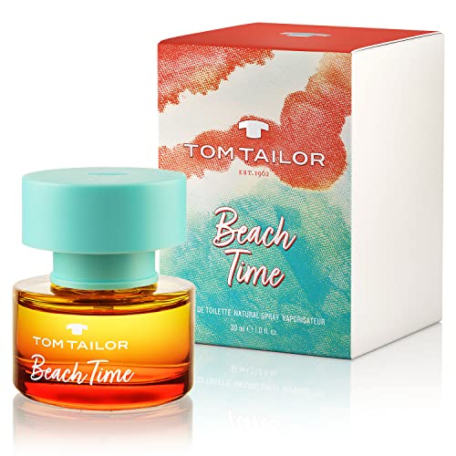 Tom Tailor Parfüm Damen Beach Time for her 30ml I Sommerliches Eau de Toilette Damen für jedes Alter I Parfum Damen I Komposition aus Limette, Yuzu, Pfingstrose & Vanille I Floral, zitrisch & fruchtig von TOM TAILOR