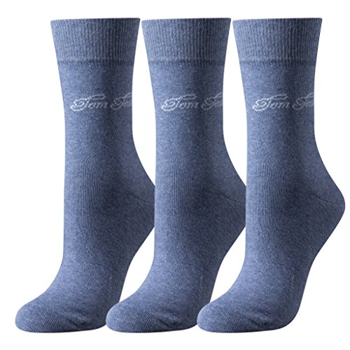 Tom Tailor Damen basic Socken 3er denim 38-42 von TOM TAILOR