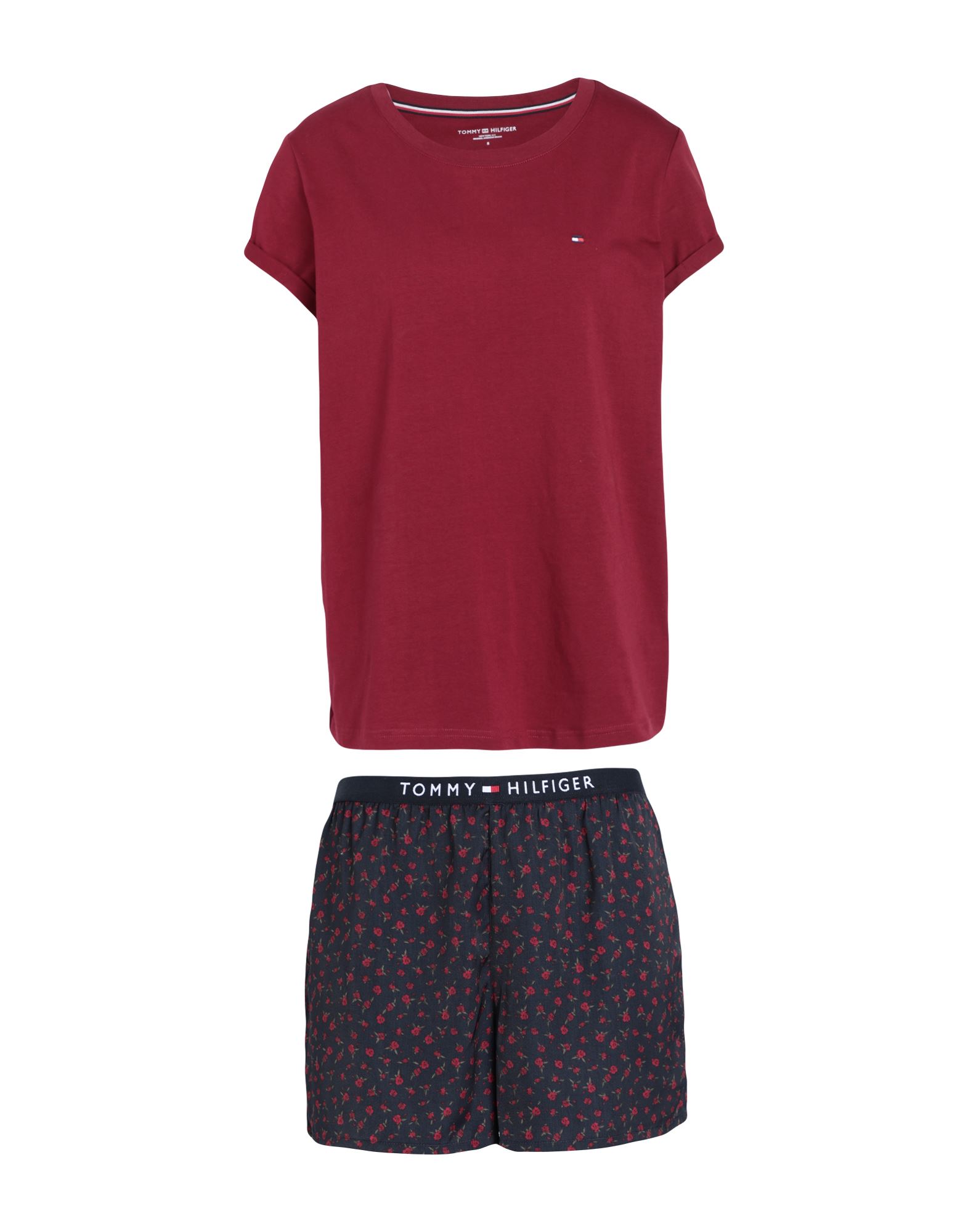 TOMMY HILFIGER Pyjama Damen Bordeaux von TOMMY HILFIGER