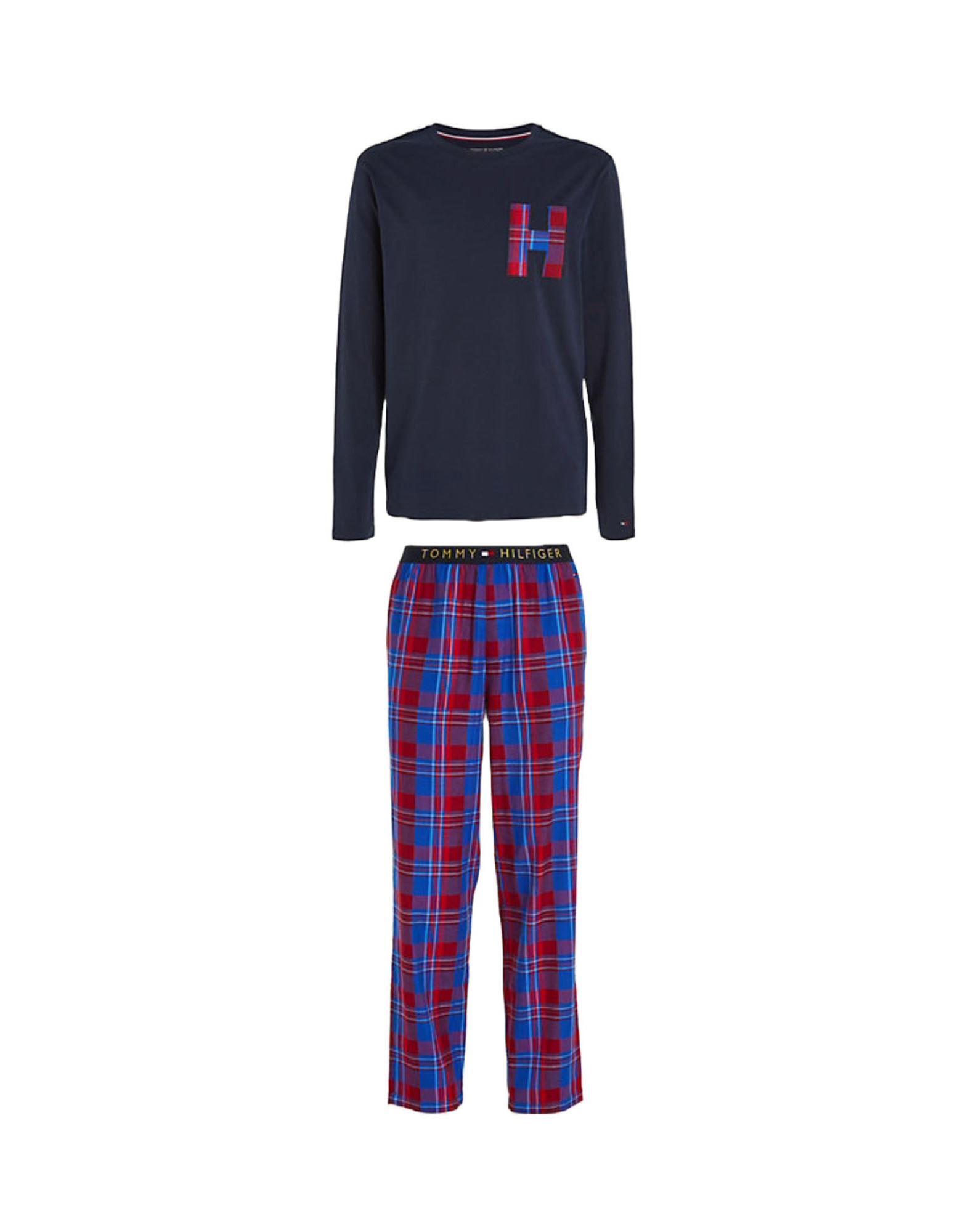 TOMMY HILFIGER Pyjama Herren Blau von TOMMY HILFIGER