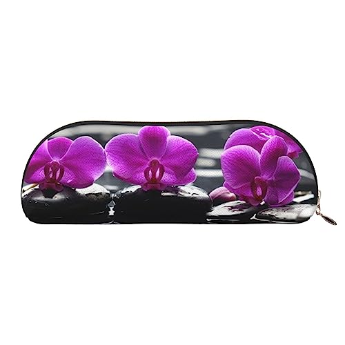 TOMPPY Blumen Im Spa Bedruckte Federmäppchen Stehen Bis Bleistift Beutel Kleine Bleistifthalter Fall Schreibwaren Organizer Make-up Tasche Mit Reißverschluss, gold, Einheitsgröße, modisch von TOMPPY