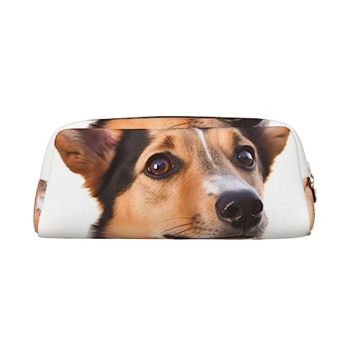 TOMPPY Hund Gedruckt Bleistift Fall Stand Up Bleistift Beutel Kleine Bleistift Halter Fall Schreibwaren Organizer Make-up Tasche Mit Reißverschluss, gold, Einheitsgröße, modisch von TOMPPY