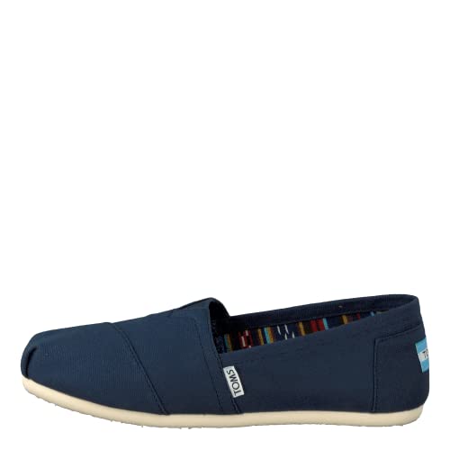 TOMS ALPARGATA Loafer Flat Espadrille Canvas Damen - Marineblau - Gr. 37 EU von TOMS