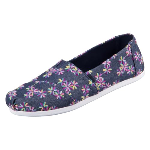 TOMS Damen Alpargata CloudBound Flacher Slipper, Navy Multi Embroidered Floral, 40 EU von TOMS