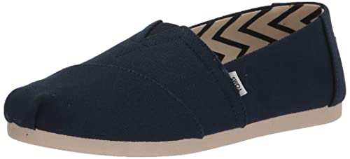 TOMS Damen Alpargata aus recycelter Baumwolle Flache Slipper, Marineblau, 40 EU von TOMS