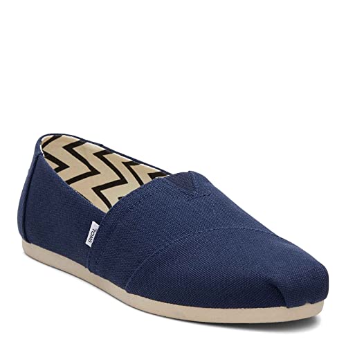 TOMS Damen Alpargata Flacher Slipper, Navy Wide Recycled Cotton Canvas, 38 EU Weit von TOMS