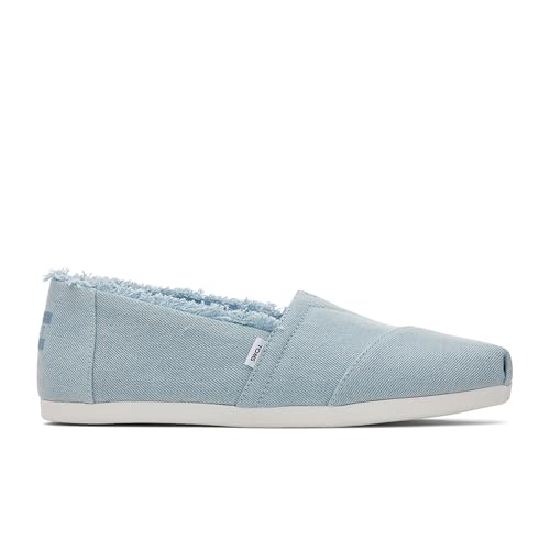 TOMS Damen Alpargata Flacher Slipper, Pastellblau gewaschener Denim, 36.5 EU von TOMS