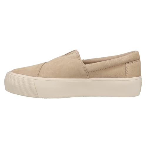 TOMS Damen Fenix Plateau-Slipper Sneaker, Wildleder, Hellbraun, 38.5 EU von TOMS