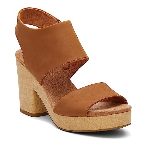 TOMS Damen Majorca Platform Sandale mit Absatz, Tan, 40 EU von TOMS