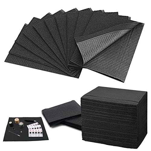 Schwarze Dental lätzchen - TONBAO 125 Stück Einweg Wasserdichte Tattoo Lätzchen 45.5 * 33cm Premium Tattoo Tischdecke Clean Pad Tattoo Supplies Schwarze Dental lätzchen - TONBAO 125 Stück Einweg Wasserdichte Tattoo Lätzchen 45.5 * 33cm Premium Tattoo Tischdecke Clean Pad Tattoo Supplies von TONBAO