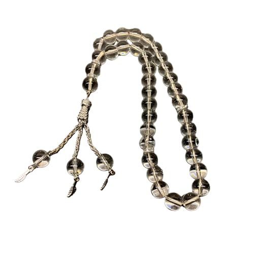 TONXX Rosenkranz-Armband mit 33 Perlen, Kristall-Gebetsperlen-Armband, islamischer religiöser Schmuck, dekoratives Quasten-Armband, Party-Geschenk von TONXX