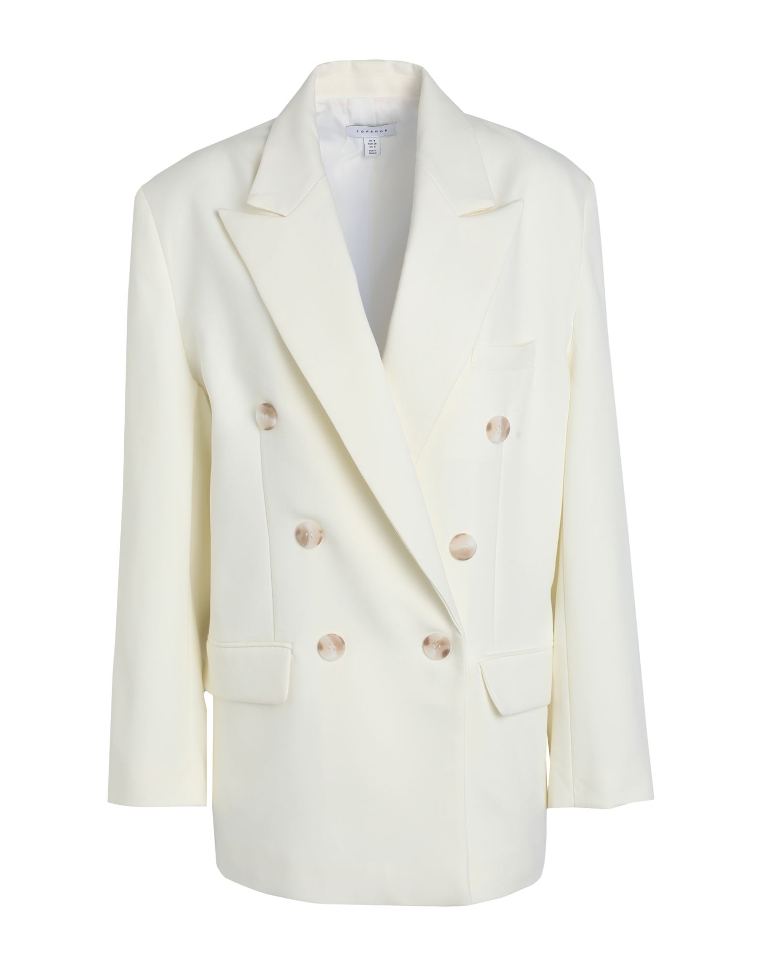 TOPSHOP Blazer Damen Elfenbein von TOPSHOP