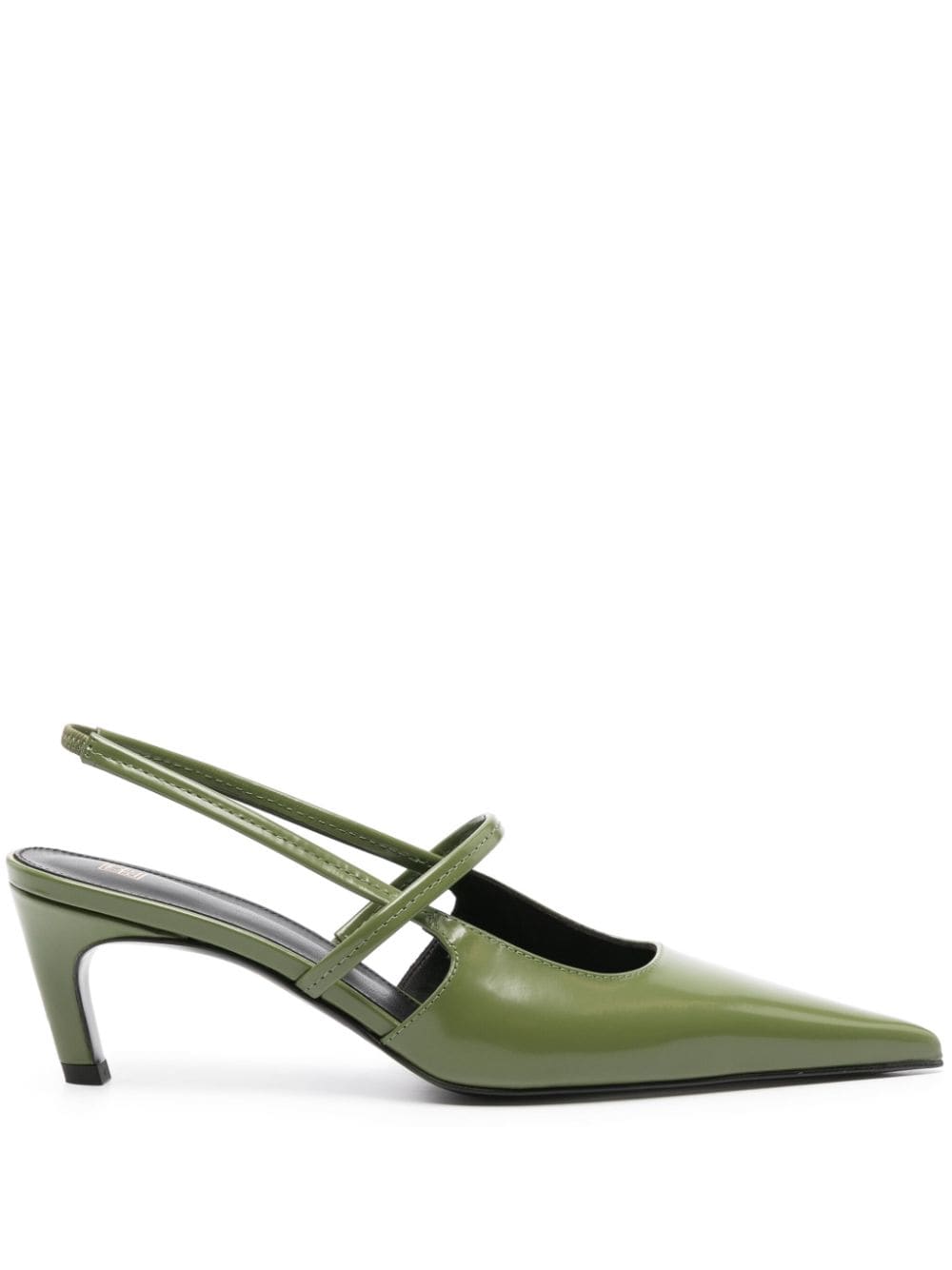 TOTEME The Sharp Slingback-Mules 50mm - Grün von TOTEME