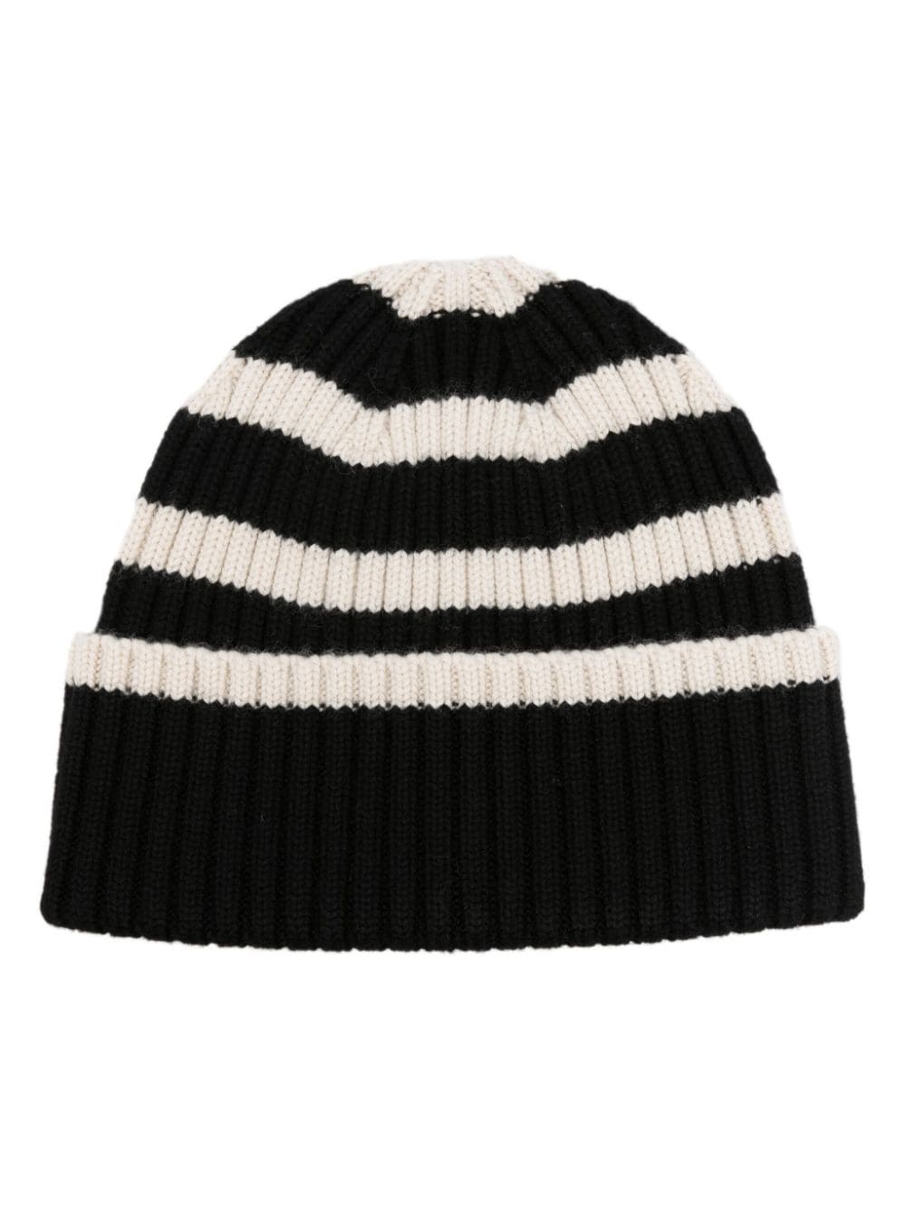 TOTEME Signature Stripe Beanie - Schwarz von TOTEME