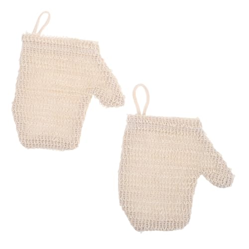 TOVINANNA 2 Stück Handschuhe schrubben doppelseitiger Peeling-Handschuh Peeling mit Peeling-Badehandschuhe Waschbare Handschuhe Körperpeeling Scrubber Bettwäsche aus Baumwolle Beige TOVINANNA 2 Stück Handschuhe schrubben doppelseitiger Peeling-Handschuh Peeling mit Peeling-Badehandschuhe Waschbare Handschuhe Körperpeeling Scrubber Bettwäsche aus Baumwolle Beige von TOVINANNA