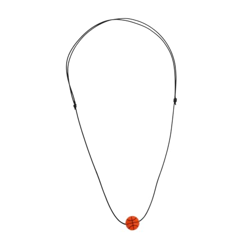 TOVINANNA Sportball-Charme-Halskette Basketball Dekoration Sport Schmuck Halskette Schmuck Schmuckanhänger Modischer Schmuck kreative Halskette männliche weibliche Halskette Wachsseil Orange TOVINANNA Sportball-Charme-Halskette Basketball Dekoration Sport Schmuck Halskette Schmuck Schmuckanhänger Modischer Schmuck kreative Halskette männliche weibliche Halskette Wachsseil Orange von TOVINANNA