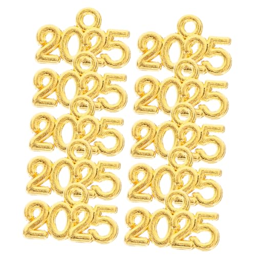 TOYANDONA 100 Stück Schlüsselanhänger-schmuck Abschlussanhänger 2025 Charme Des Jahres 2025 Halskettenanhänger Abschlussjahr Charme Verschönerung Zierlich Trendy Form Golden Zinklegierung TOYANDONA 100 Stück Schlüsselanhänger-schmuck Abschlussanhänger 2025 Charme Des Jahres 2025 Halskettenanhänger Abschlussjahr Charme Verschönerung Zierlich Trendy Form Golden Zinklegierung von TOYANDONA