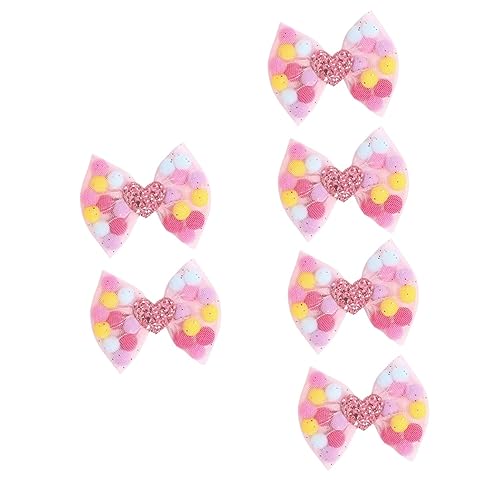 TOYANDONA 6 Stk Kinder Haarschleifen Haarnadeln Mädchen Haarschleifen Süße Haarspangen Ostern Haarspangen Bowknot-haarspangen Wolke Haarspangen Cosplay Bogenklammern Die Blumen Schal Kleine von TOYANDONA