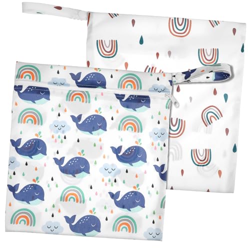 TOYANDONA Niedliche Wickeltasche Im Cartoon-Design Für Babys Nasstasche Für Mama Mit Reißverschluss Waschbar Mehrzweck-Aufbewahrungstasche TOYANDONA Niedliche Wickeltasche Im Cartoon-Design Für Babys Nasstasche Für Mama Mit Reißverschluss Waschbar Mehrzweck-Aufbewahrungstasche von TOYANDONA